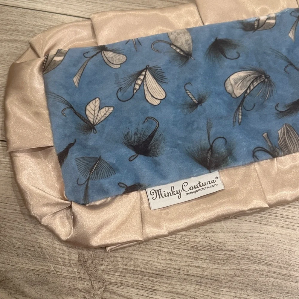 Minky Couture Fly Fishing Lovey Small Blanket